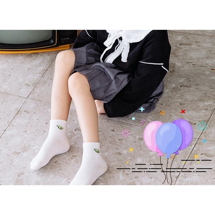 靴下 クルーソックス 5足セット 子供用 キッズ ベビー 男の子 女の子 くつ下 シンプル アボカド イラスト かわいい おしゃれ お出かけ 普段使い Sox 2 プラスナオyahoo 店 通販 Yahoo ショッピング