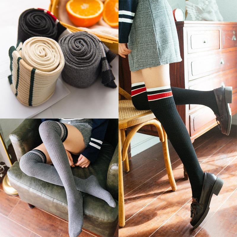 ニーハイソックス オーバーニー レディース ジュニア 靴下 くつ下 ロング 膝上 ライン入り スカートコーデ 普段使い 通学 おしゃれ かわいい ヘビ プラスナオ Paypayモール店 通販 Paypayモール