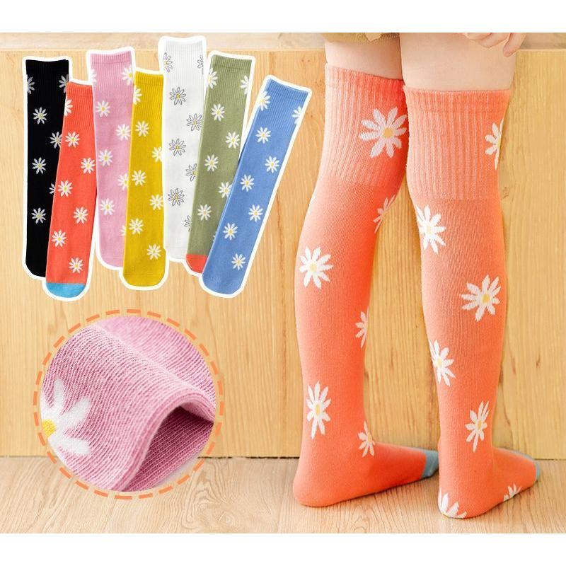 ニーハイソックス 靴下 キッズ ジュニア 子供用 女の子 オーバーニー 膝上 ロング 花柄 リブ 可愛い おしゃれ キュート レッグウエア プラスナオ Paypayモール店 通販 Paypayモール
