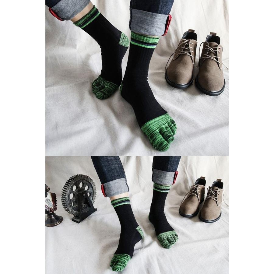 5本指ソックス 靴下 クルーソックス メンズ 男性用 紳士 五本指 ライン リブ ブラック ホワイト カジュアル おしゃれ デイリー 普段使い ファッ プラスナオ Paypayモール店 通販 Paypayモール