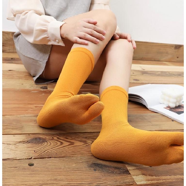 plusnao（プラスナオ） 靴下 足袋 クルーソックス 二本指ソックス 二本