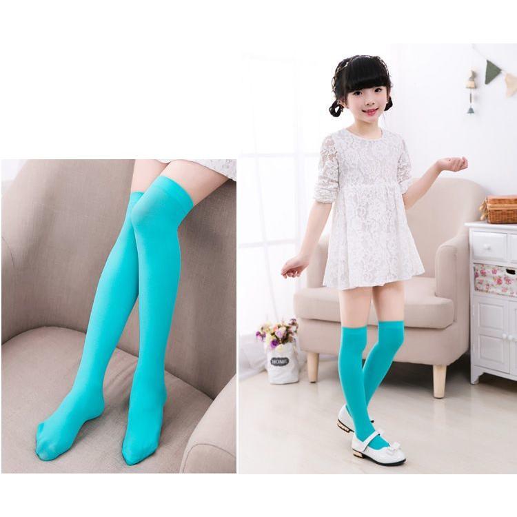 plusnao 靴下 ニーハイソックス キッズ 子供用 くつ下 膝上 ロング