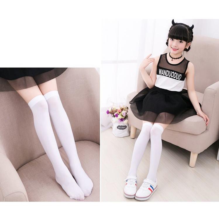 plusnao 靴下 ニーハイソックス キッズ 子供用 くつ下 膝上 ロング