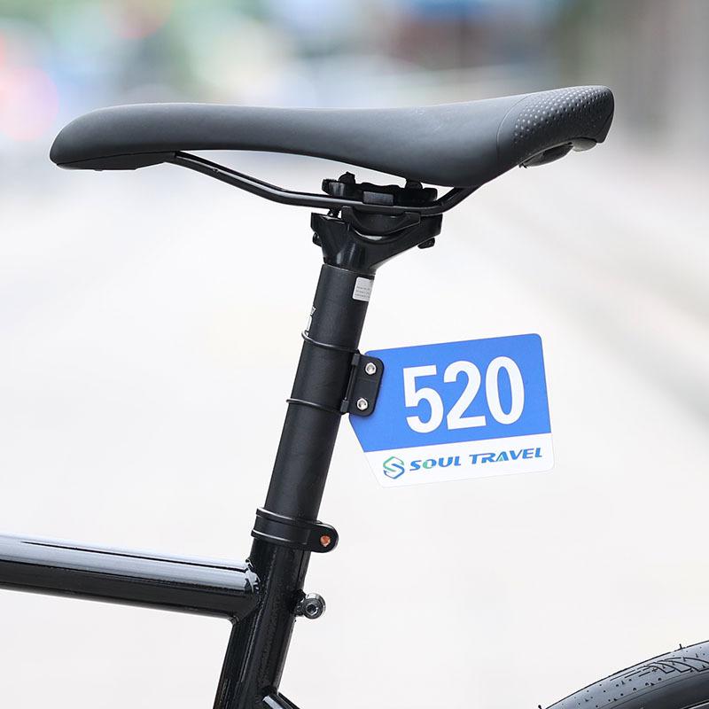 自転車用 ゼッケンプレートブラケット 留め具 アダプター マウント