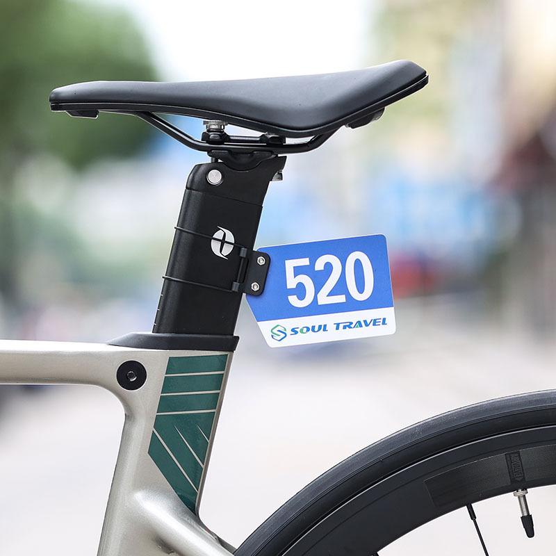 自転車用 ゼッケンプレートブラケット 留め具 アダプター マウント