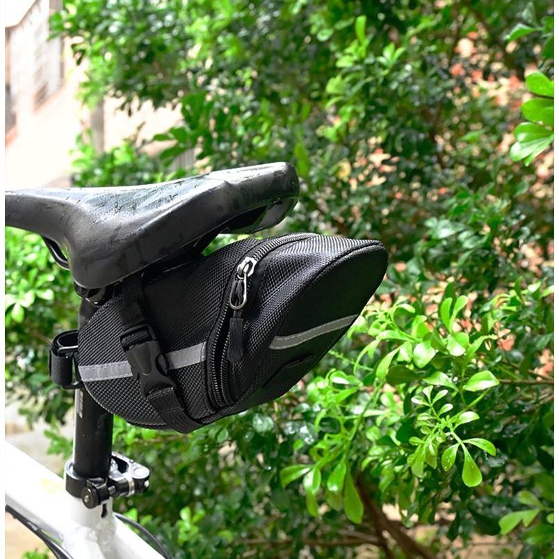 自転車用サドルバッグ 9L ブラック➕サポート（レブル） 自転車用