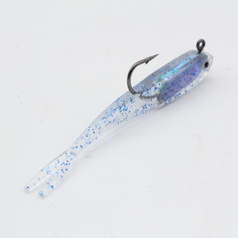 ソフトルアー 1セット 計10個 小魚ワーム ミノー 疑似餌 偽エサ 釣り具