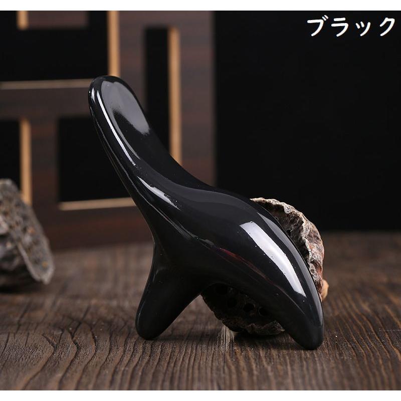 ツボ押し棒 かっさ棒 指圧代用品 三角形 オカリナ型 持ちやすい 足裏
