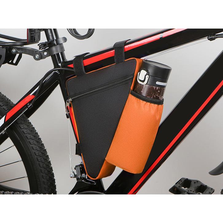 フレームバッグ ドリンクホルダー 自転車バッグ 三角バッグ 自転車