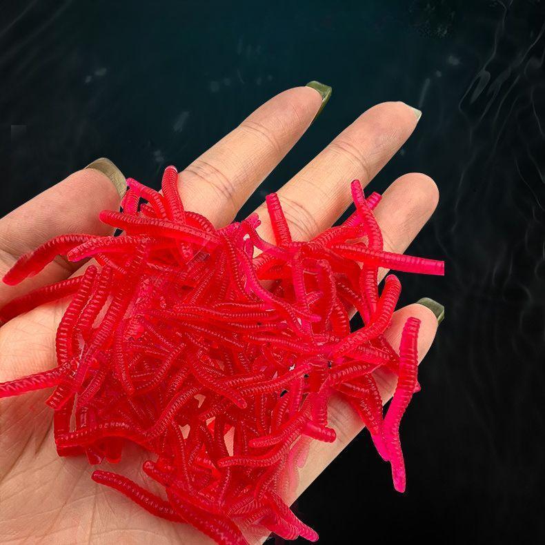 ソフトワーム ソフトルアー 50個セット シリコンワーム 3.5cm バス釣り