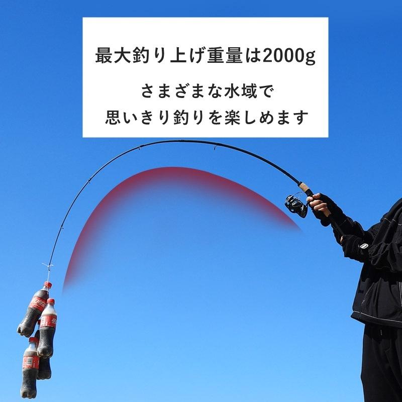 plusnao（プラスナオ） 釣り竿 ロッド 1.8m 2.1m スピニングリール用