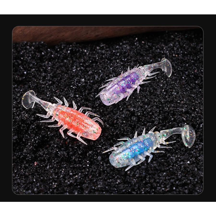 plusnao ソフトルアー ワーム 10個セット ソフトワーム フローティング