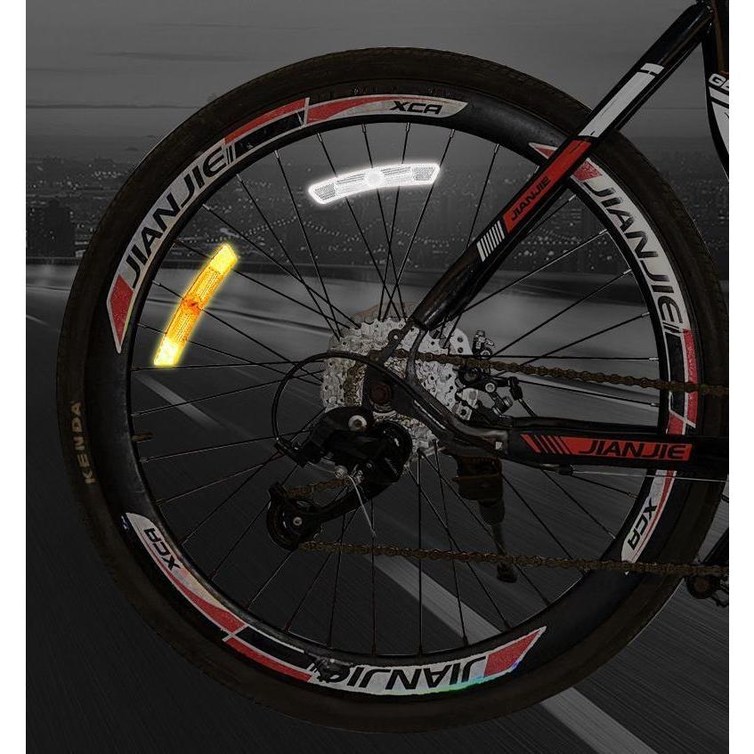 自転車用 リフレクター 反射板 ホイール スポーク 追突防止 早朝 夜間