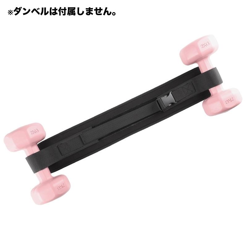 plusnao（プラスナオ） ダンベルベルト 加重バンド フィットネスベルト