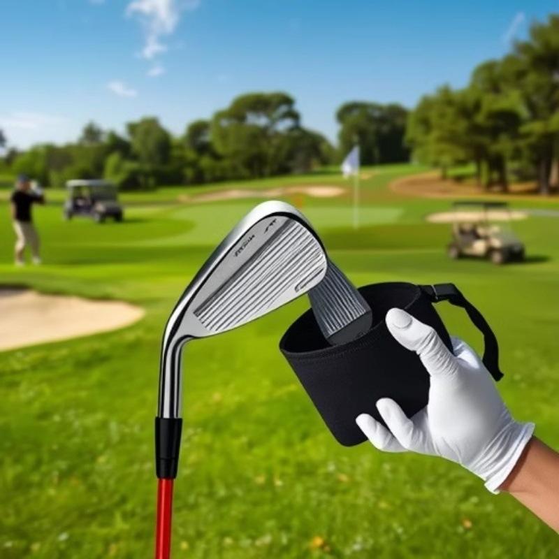 ゴルフクラブクリーナー ゴルフボールクリーナー ポーチ型 カラビナ付き スポーツ ゴルフ ボールクリーナー クラブクリーナー ボールタオル クラブタオ | plusnao | 01