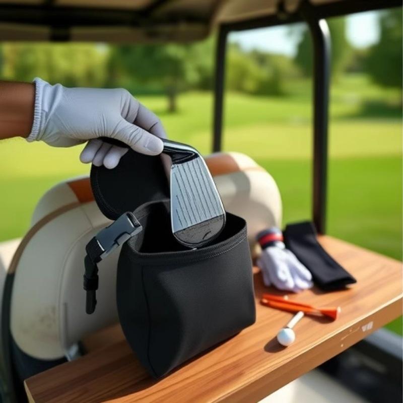 ゴルフクラブクリーナー ゴルフボールクリーナー ポーチ型 カラビナ付き スポーツ ゴルフ ボールクリーナー クラブクリーナー ボールタオル クラブタオ | plusnao | 02