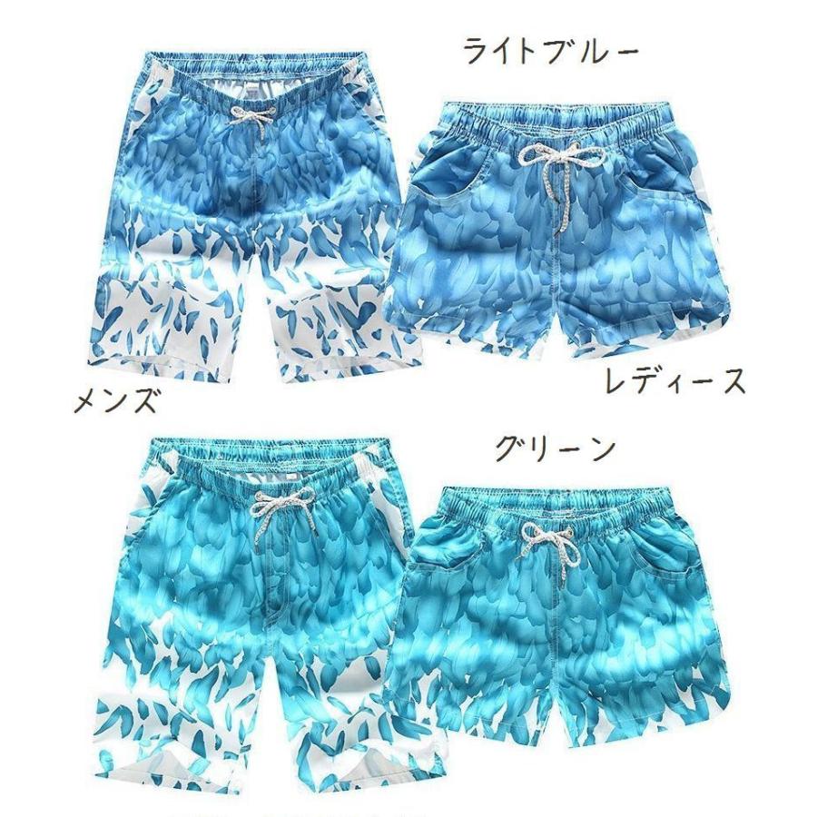 水着 レディース ペアルック スイムパンツ 海パン サーフパンツ 単品 下だけ ビーチパンツ お揃い ショートパンツ 短パン 海水パンツ スイムウエア｜plusnao｜17