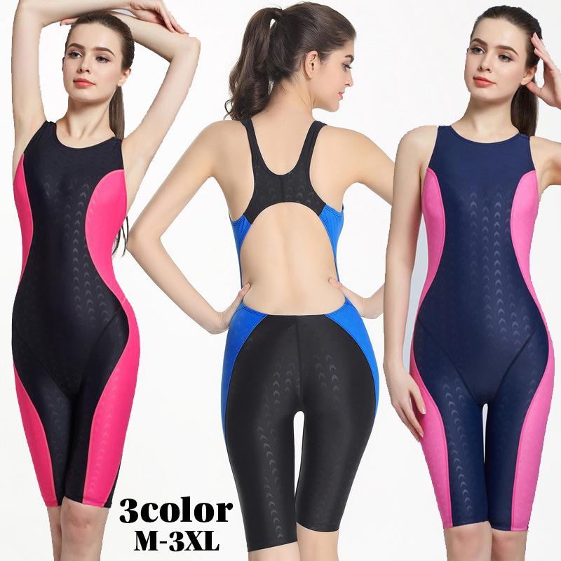 週間売れ筋 フィットネス水着 ワンピース オールインワン スイムウエア レディース 大きいサイズ有 ノースリーブ ハーフパンツ サークルバック スパッツ 水泳 競