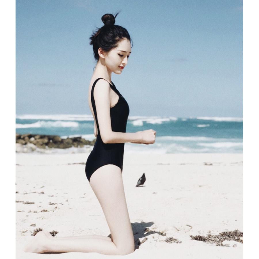 水着 スイムウェア ワンピースタイプ レディース 女性 Uネック バック