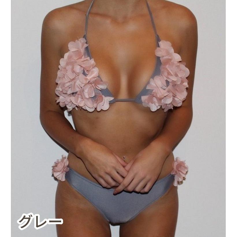 花びらリゾートフラワー水着♡ 夏新作】花ビキニ 花びら フラワーモチーフ[品番：FI000003446