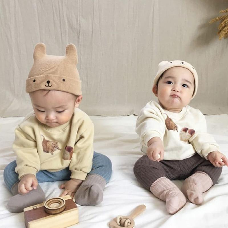 リブレギンス 子供服 ベビー 赤ちゃん 女の子 男の子 シンプル 無地 リボン ロングパンツ スパッツ レギパン レギンスパンツ 長ズボン ボトムス|plusnao|02