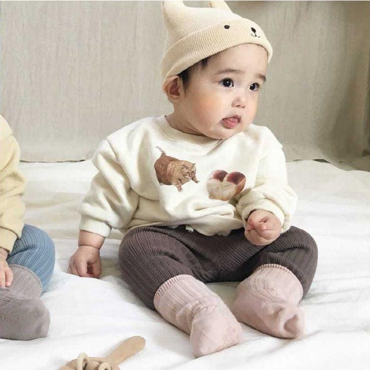 リブレギンス 子供服 ベビー 赤ちゃん 女の子 男の子 シンプル 無地 リボン ロングパンツ スパッツ レギパン レギンスパンツ 長ズボン ボトムス|plusnao|04