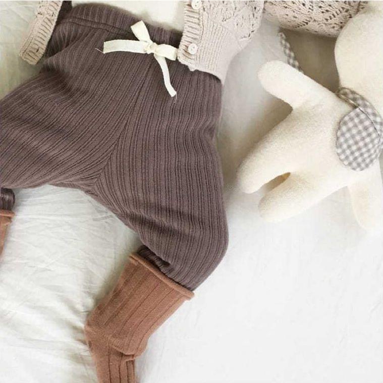 リブレギンス 子供服 ベビー 赤ちゃん 女の子 男の子 シンプル 無地 リボン ロングパンツ スパッツ レギパン レギンスパンツ 長ズボン ボトムス|plusnao|06
