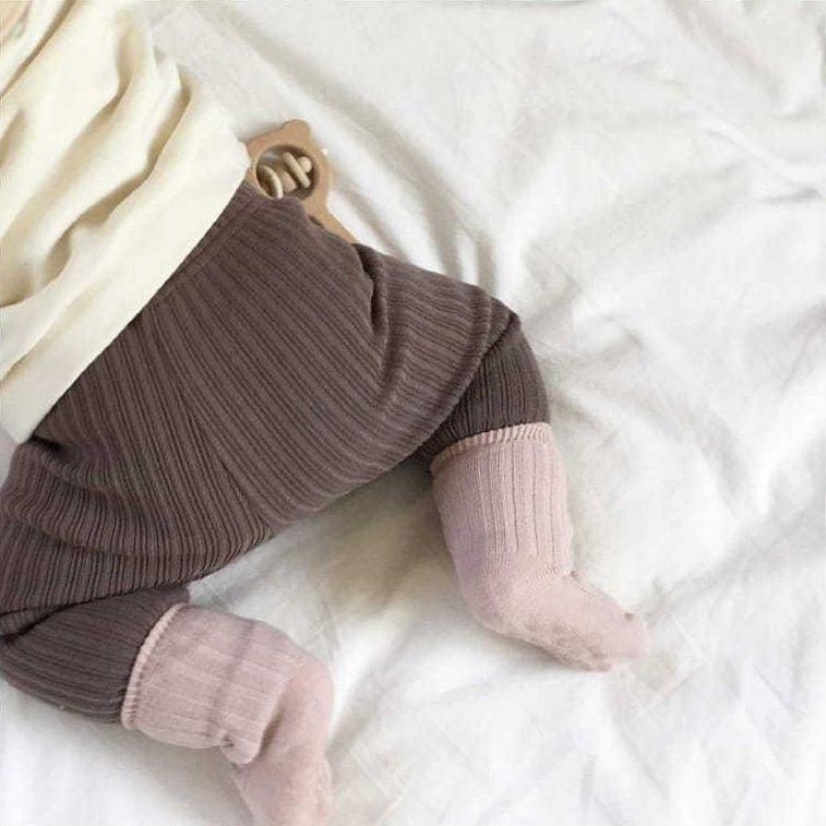リブレギンス 子供服 ベビー 赤ちゃん 女の子 男の子 シンプル 無地 リボン ロングパンツ スパッツ レギパン レギンスパンツ 長ズボン ボトムス|plusnao|08