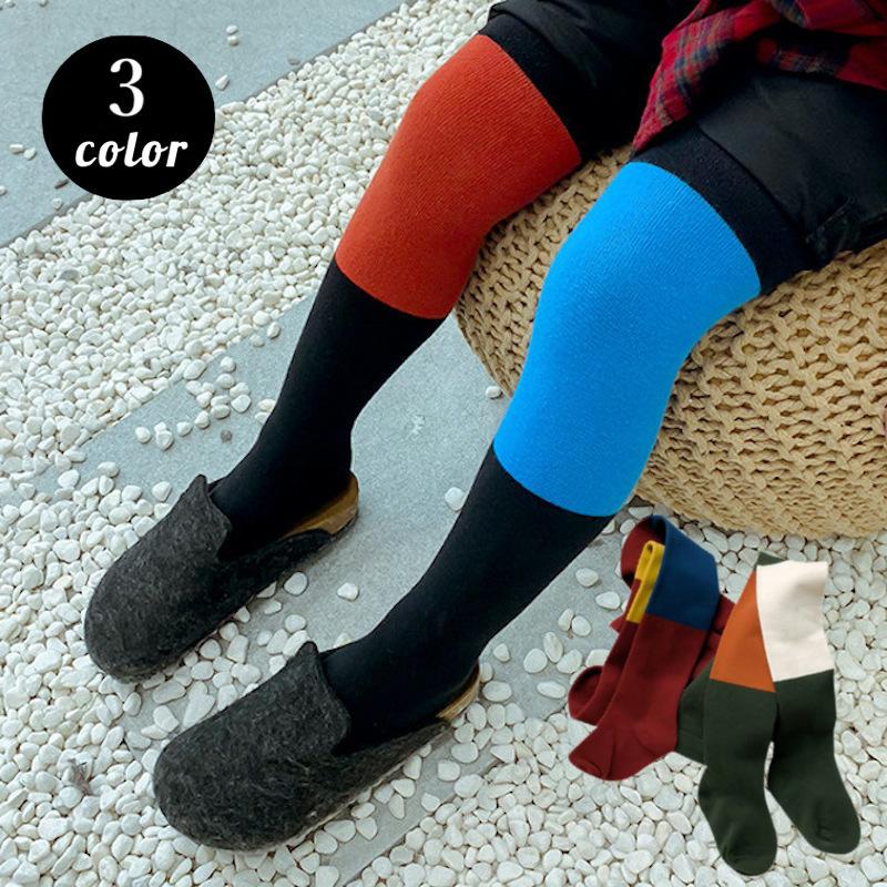 タイツ バイカラー キッズ 子供用 女の子 男の子 春 秋 靴下 レギンス 左右色違い ダブルカラー アシンメトリー 派手 目立つ 発表会 ダンス お Tai プラスナオyahoo 店 通販 Yahoo ショッピング