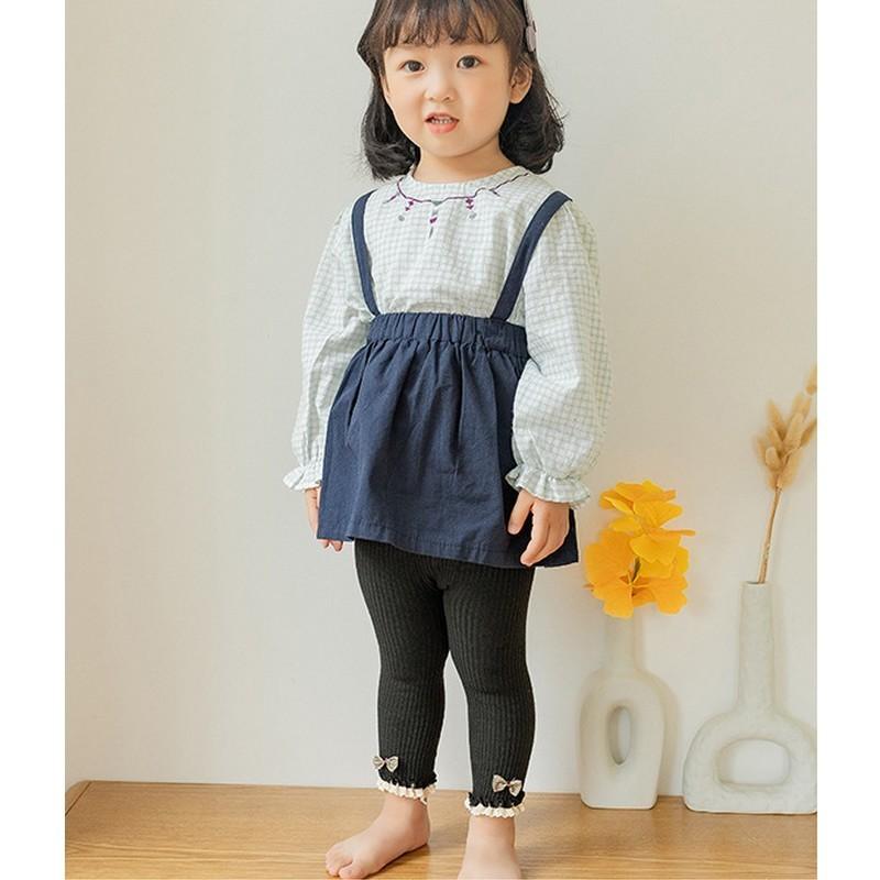 plusnao レギンス 子供服 ベビー キッズ 女の子 スパッツ 9分丈