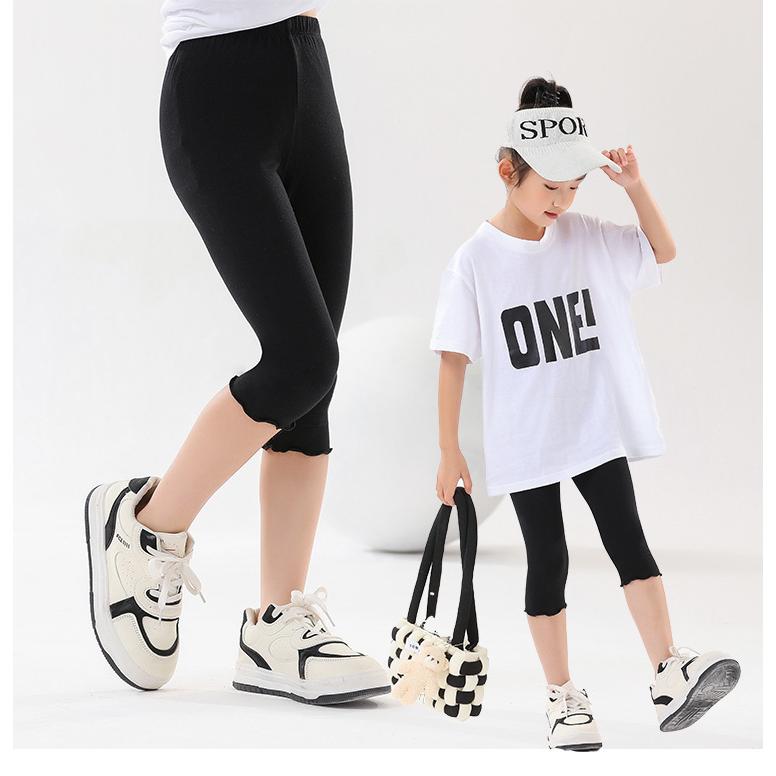 plusnao（プラスナオ） レギンス 7分丈 スパッツ 子供 キッズ 女の子