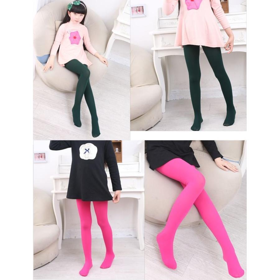 plusnao タイツ キッズ ジュニア 子供 女の子 レッグウェア 薄手