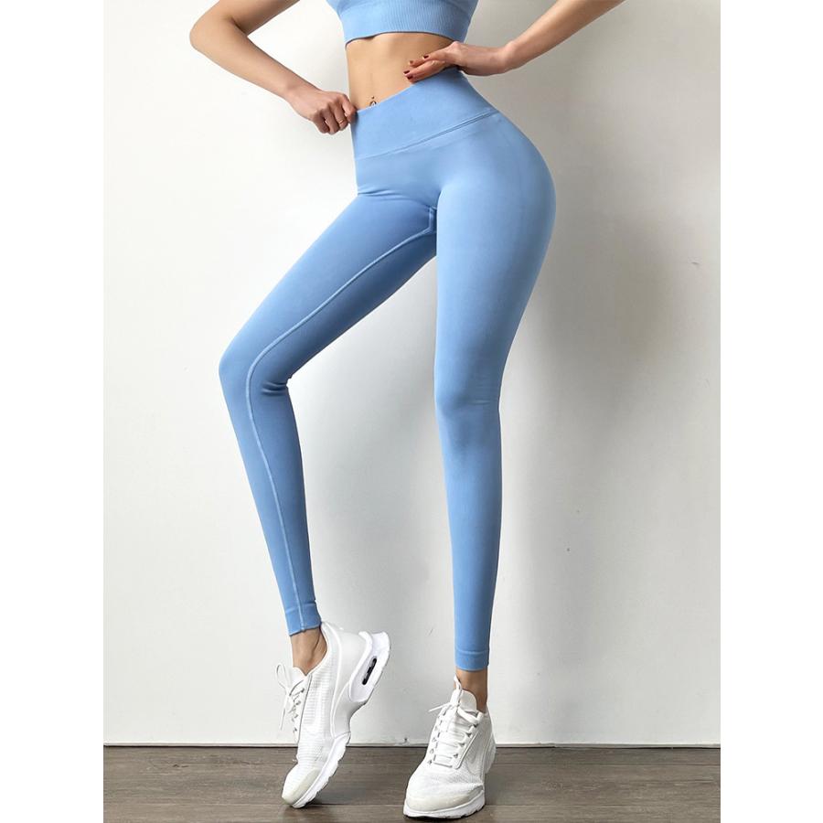 美品　yosa ウェア　ロングスパッツ　L L plusnao ヨガパンツ フィットネスパンツ レギンス スパッツ