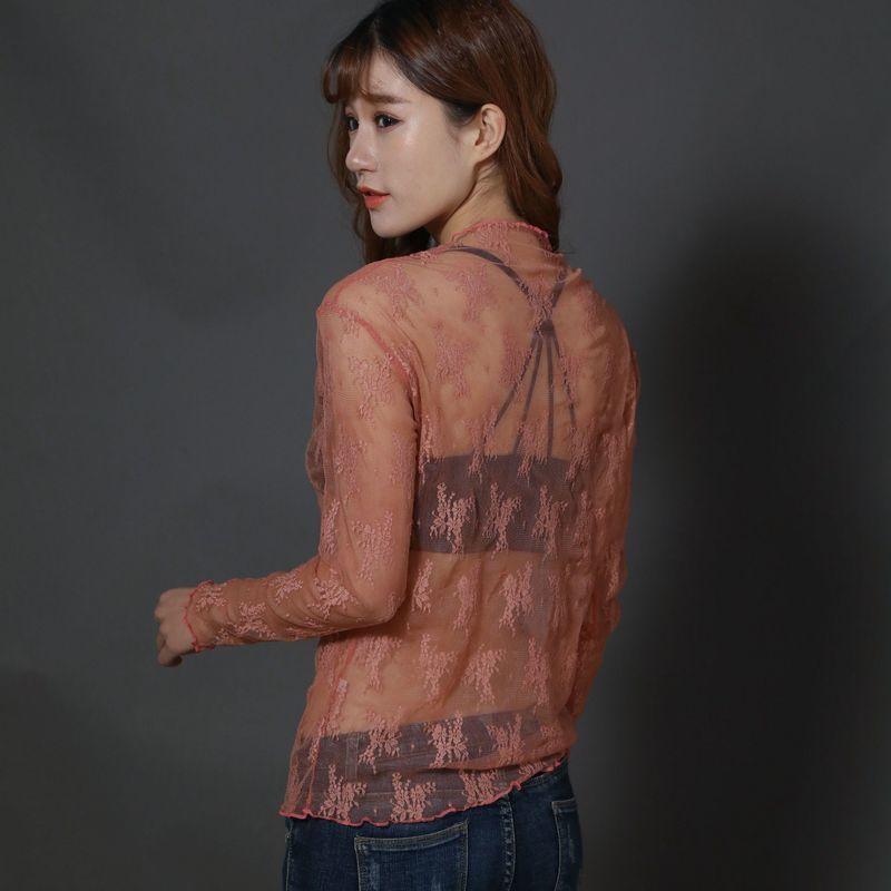 メッシュ タンクトップ 花柄 透け感 シースルー シアー カットソー トップス plusnao（プラスナオ） カットソー シースルー シアートップス