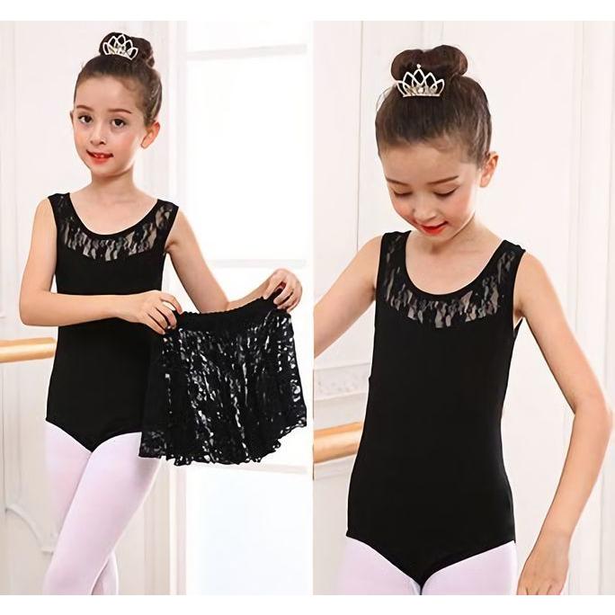 バレエレオタード スカートなし キッズ 女の子 レース 子供服 練習着