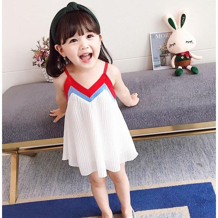 ワンピース キッズ 女の子 ガールズ 子供服 ノースリーブ 肩ひも ショルダーストラップ キャミソール風 シンプル かわいい 可愛い おしゃれ Vネッ プラスナオ Paypayモール店 通販 Paypayモール