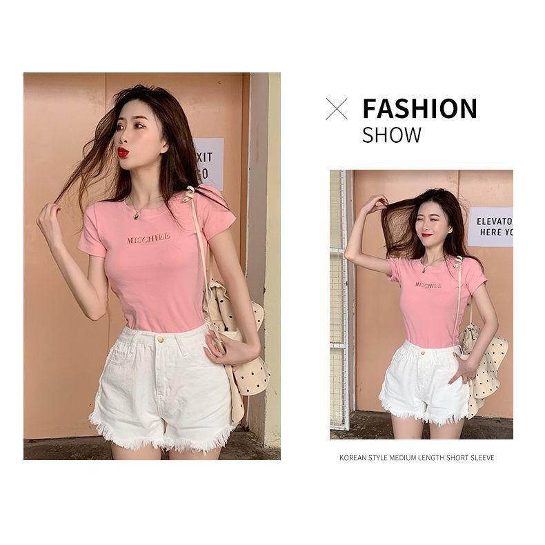 plusnao（プラスナオ） 半袖Tシャツ レディース トップス ロゴ 刺繍