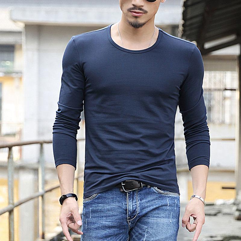長袖Tシャツ 長袖カットソー ロンT ラウンドネック Vネック メンズ