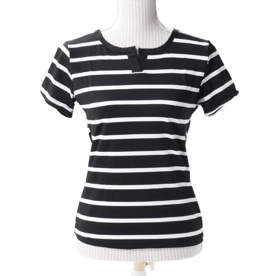 plusnao（プラスナオ） カットソー Tシャツ 半袖 レディース ボーダー
