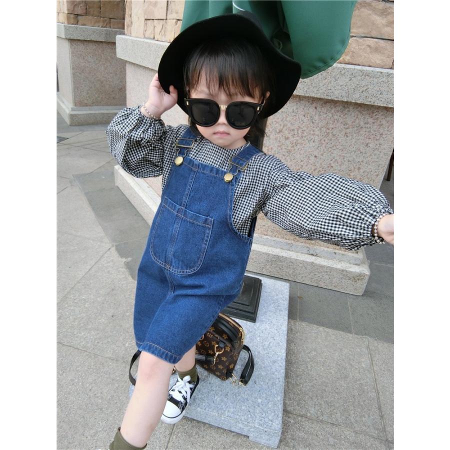 ジャンパースカート キッズ ベビー 子供服 デニム サロペット