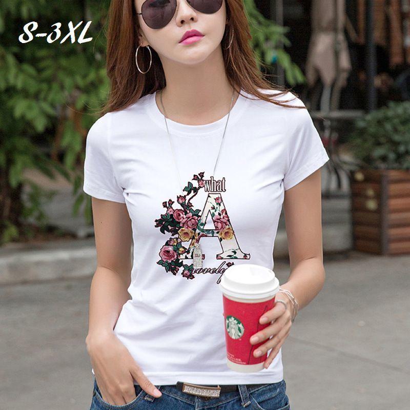 Tシャツ レディース トップス 半袖 ラウンドネック 英字 ロゴ フラワー かわいい おしゃれ 大人女子 カジュアル カットソー Top プラスナオyahoo 店 通販 Yahoo ショッピング