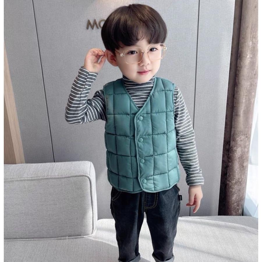 中綿ベスト ダウン風ベスト キッズ ベビー ジュニア 子供用 男の子