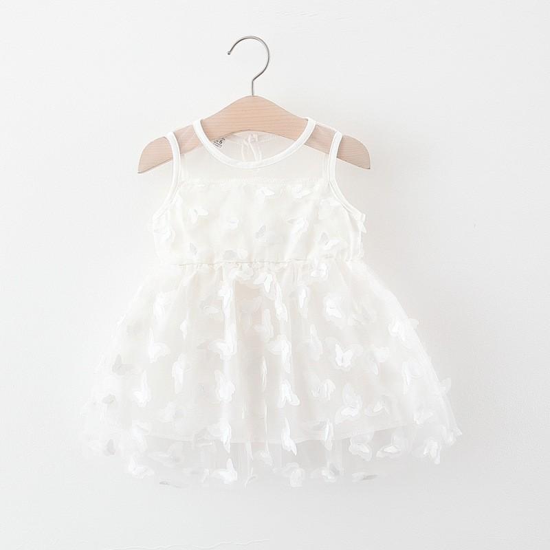ワンピース 子供服 女の子 ベビー キッズ 夏服 ノースリーブ クルーネック Aライン 蝶 モチーフ かわいい おしゃれ お出かけ 女児 ガールズ レ プラスナオ Paypayモール店 通販 Paypayモール
