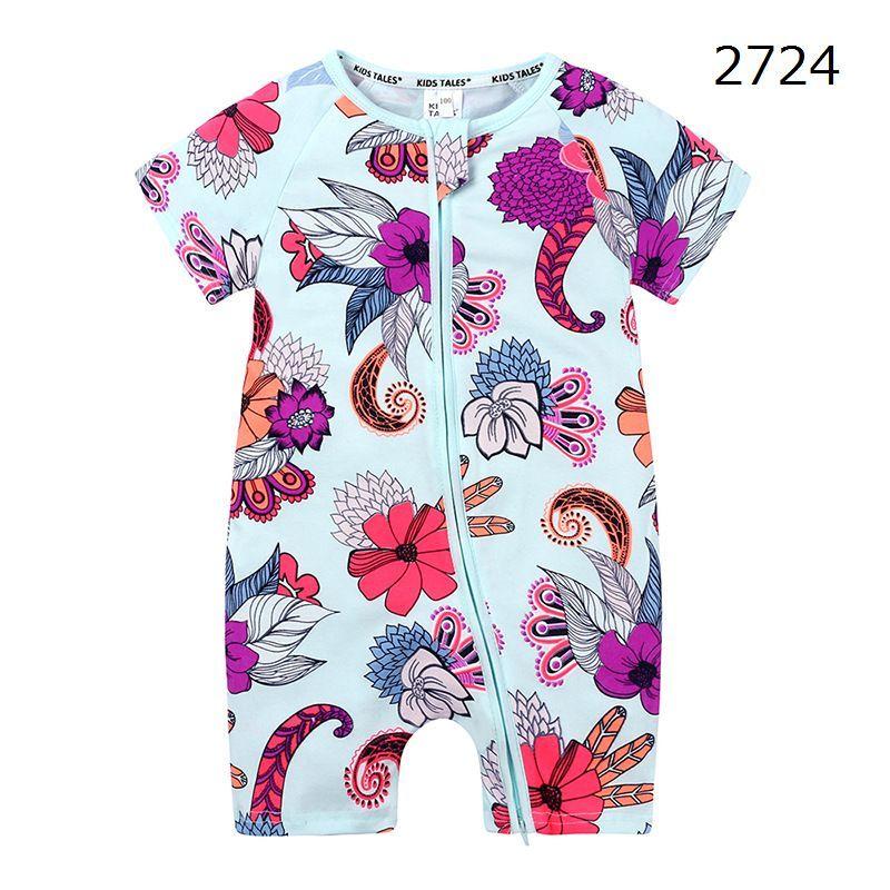 plusnao カバーオール ロンパース ベビー服 半袖 フリル 花柄