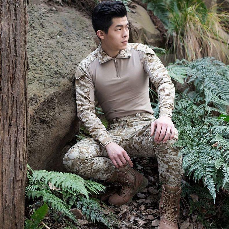 迷彩服 長袖 サバゲー コンバットシャツ タクティカル 戦闘服 メンズ トップス カモフラージュ サバイバルゲーム ミリタリー 迷彩柄 男性用 紳士用 プラスナオ Paypayモール店 通販 Paypayモール