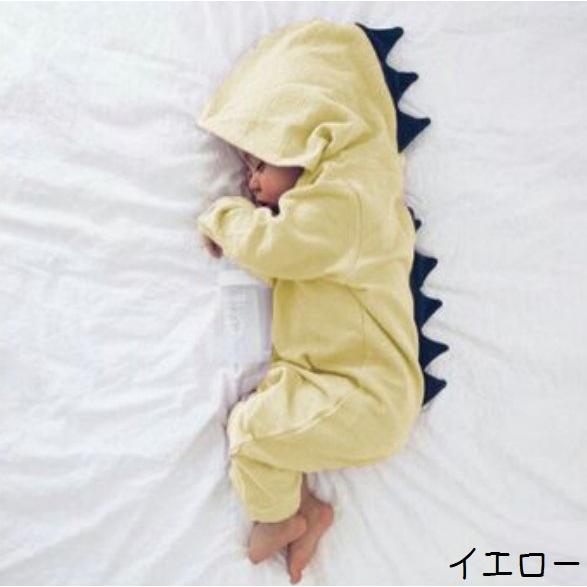 ロンパース カバーオール つなぎ ベビー 赤ちゃん キッズ 子供 恐竜