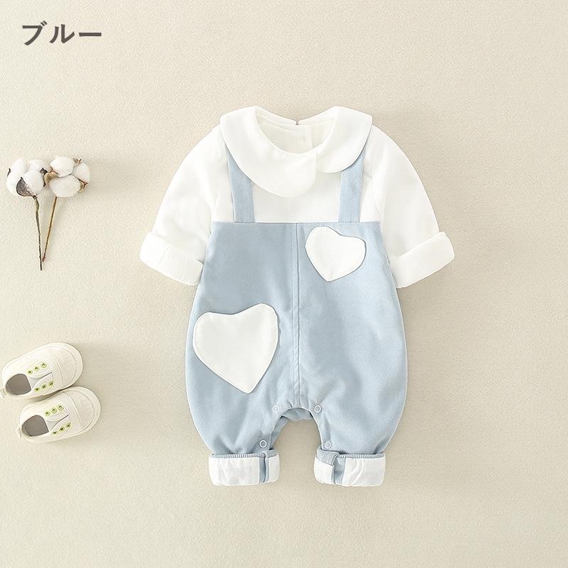 plusnao（プラスナオ） カバーオール ロンパース つなぎ 長袖 ベビー