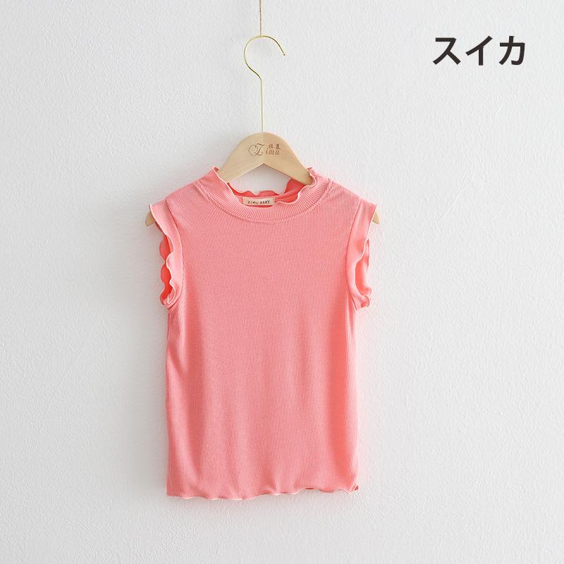 plusnao タンクトップ カットソー ノースリーブ トップス キッズ