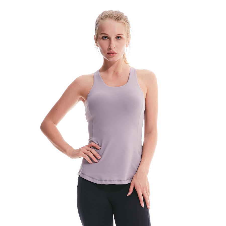 イージーヨガ☆新品未使用☆カップ付きタンクトップ plusnao ヨガウェア トップス カップ付き タンクトップ