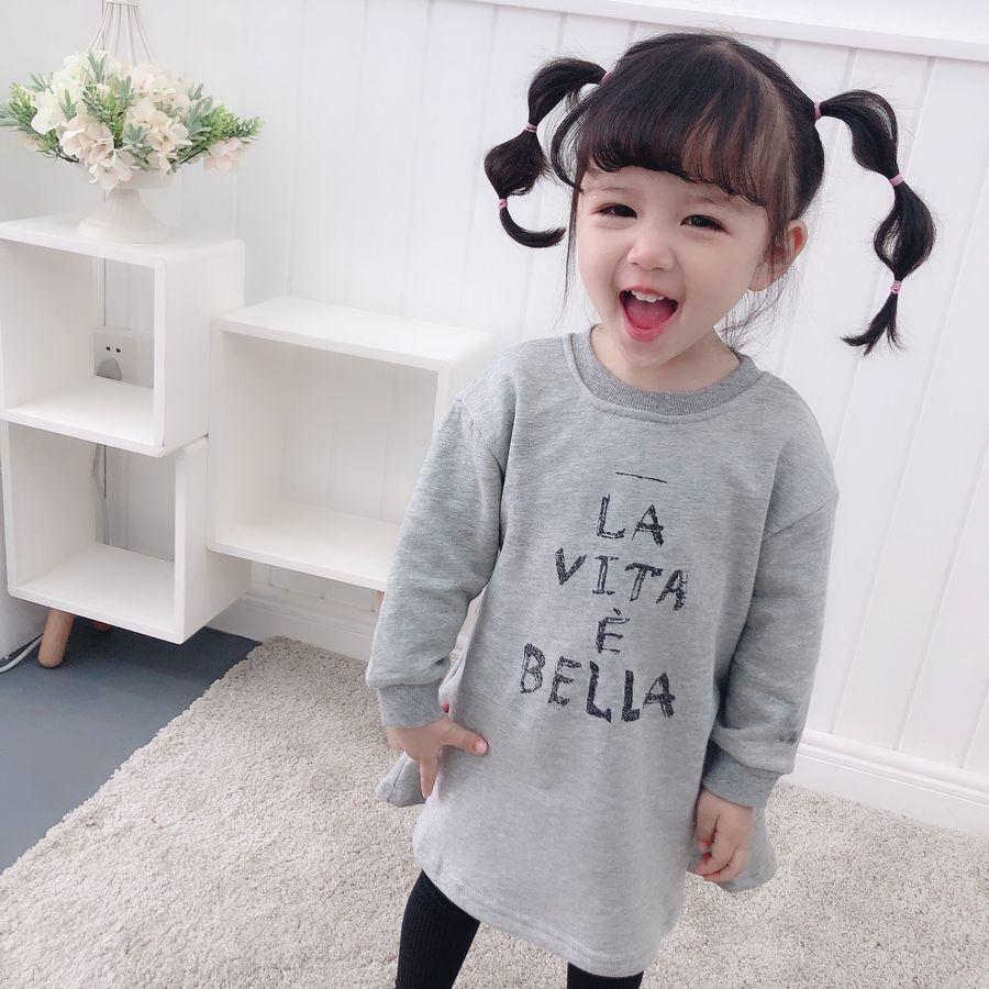 ワンピース ひざ丈 長袖 Aライン ロングスリーブ トレーナー スウェット スウェットワンピース ワンピ ロングワンピ 女の子 女児 子ども キッズ プラスナオ Paypayモール店 通販 Paypayモール